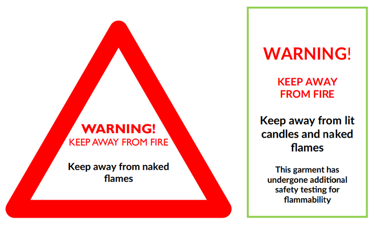 BRC Flammability Warning Label